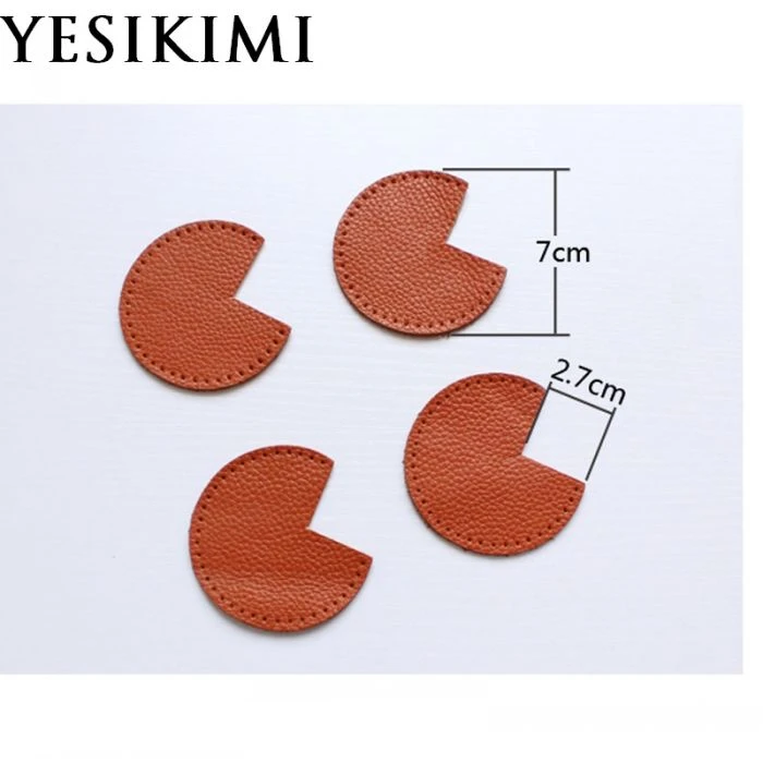 1 Lot=4pcs Real Leather Repair Bag Corner protectors DIY Handmade