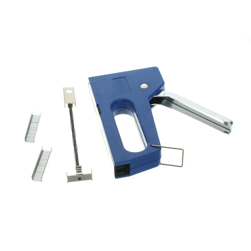 OSSIEAO Mini Staple Nail Stapler Stapling Machine Kit with 100pcs 6mm Nails New
