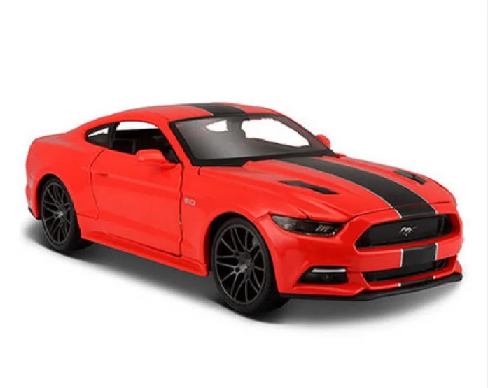 Maisto 1:24 2015 Ford Mustang GT 5 0 красная литая под давлением модель гоночный автомобиль