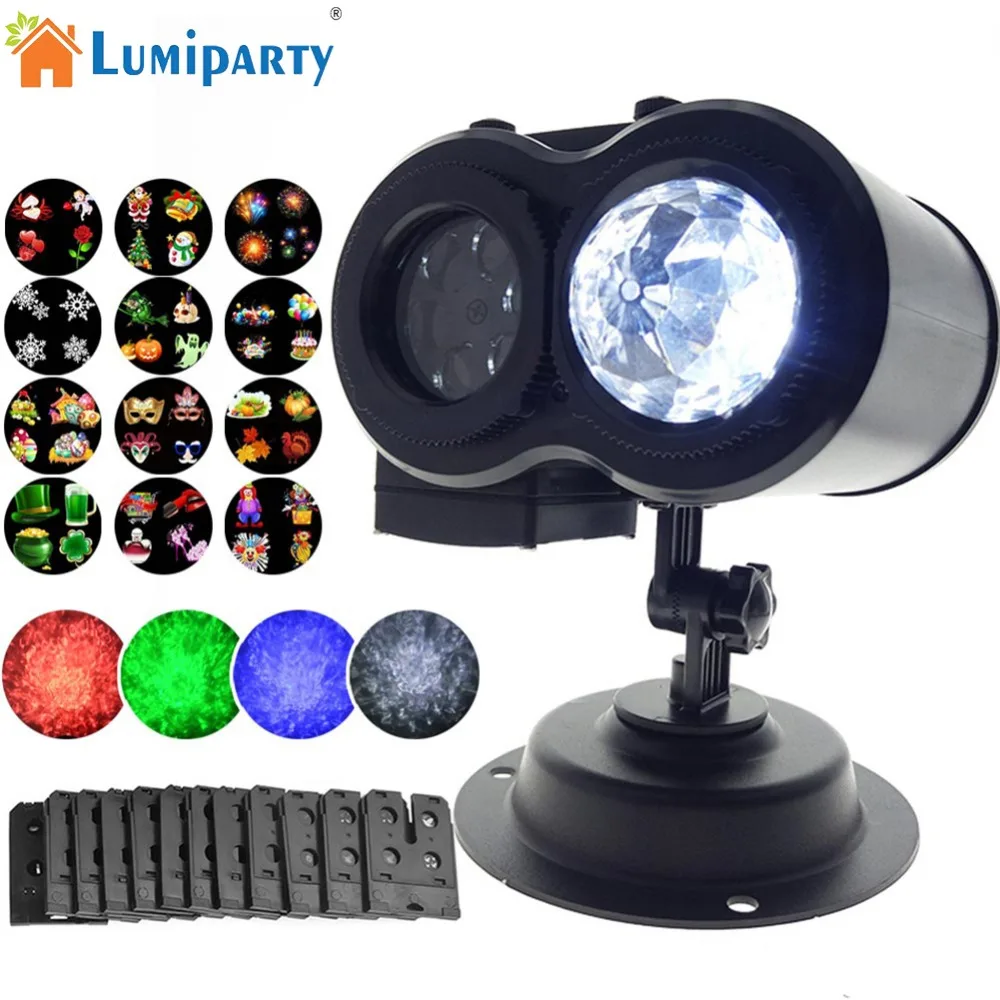 

12 Patterns Merry Christmas Lights LED Waterproof Outdoors Projection Lamp with Remote Control Lasers Halloween Projector