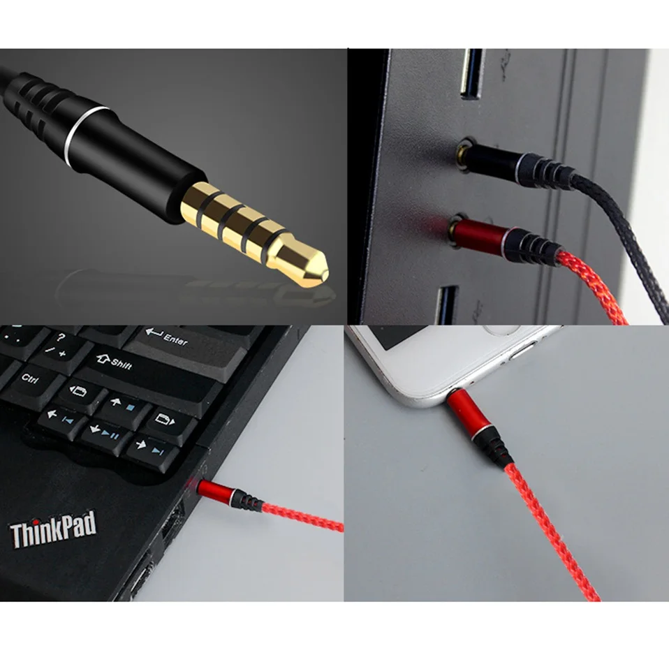 3.5mm Jack Earphone Wired Headphones In Ear Sports Earbuds Ear Phones with Mic for Phone Computer Laptop Bass Sound Earphones    (7)