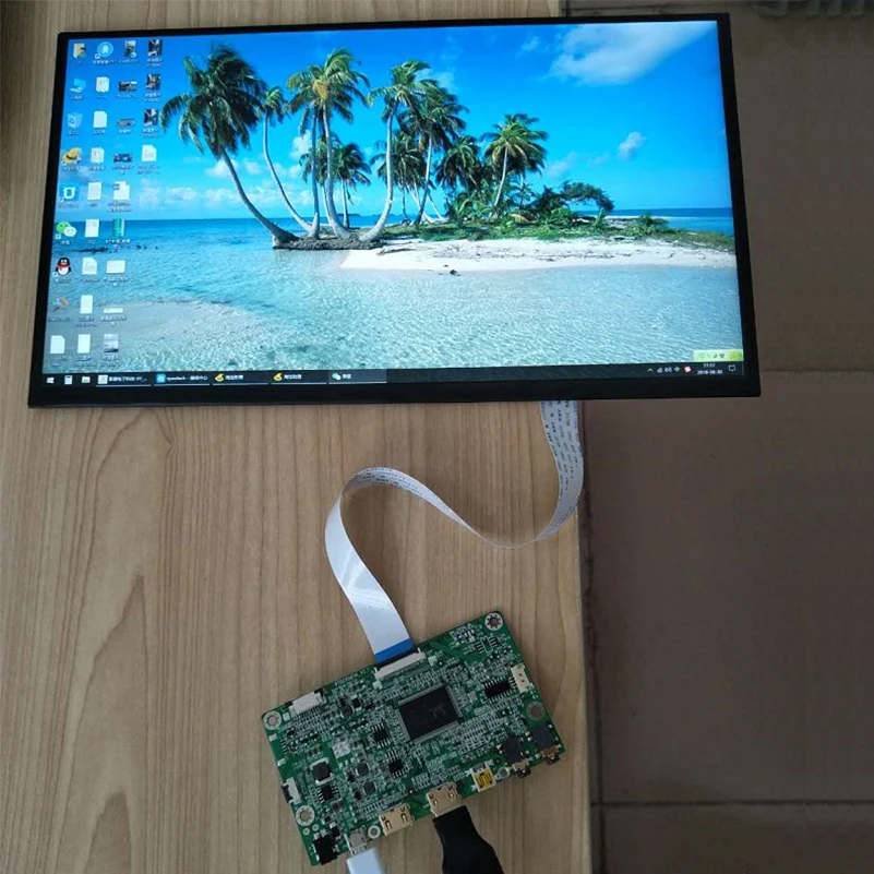 

13.3 Inch 1080P IPS Screen Kits with Driver Board 30Pin EDP Micro USB 5V DC 12V 2 HDMI + VGA + Audio + Speaker Portable Display