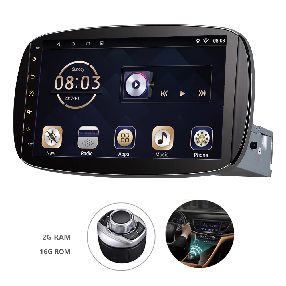 

Autoradio Android 7.1 Car Navigator GPS HD Touch Screen Audio Video Radio Stereo Multimedia Player