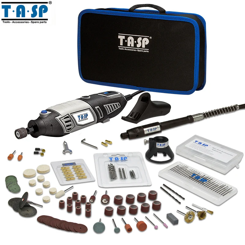 

TASP 170W Rotary Tool Set Electric Mini Drill Engraver Kit Mini Grinder Power Tools with Accessories and Storage Bag -MMD1700KCZ