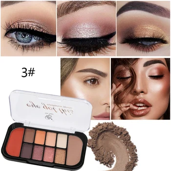 

Eight Colors Eyeshadow 2 Color Blush Palette Waterproof Smudge-proof Long Lasting Eye Shadow Blush