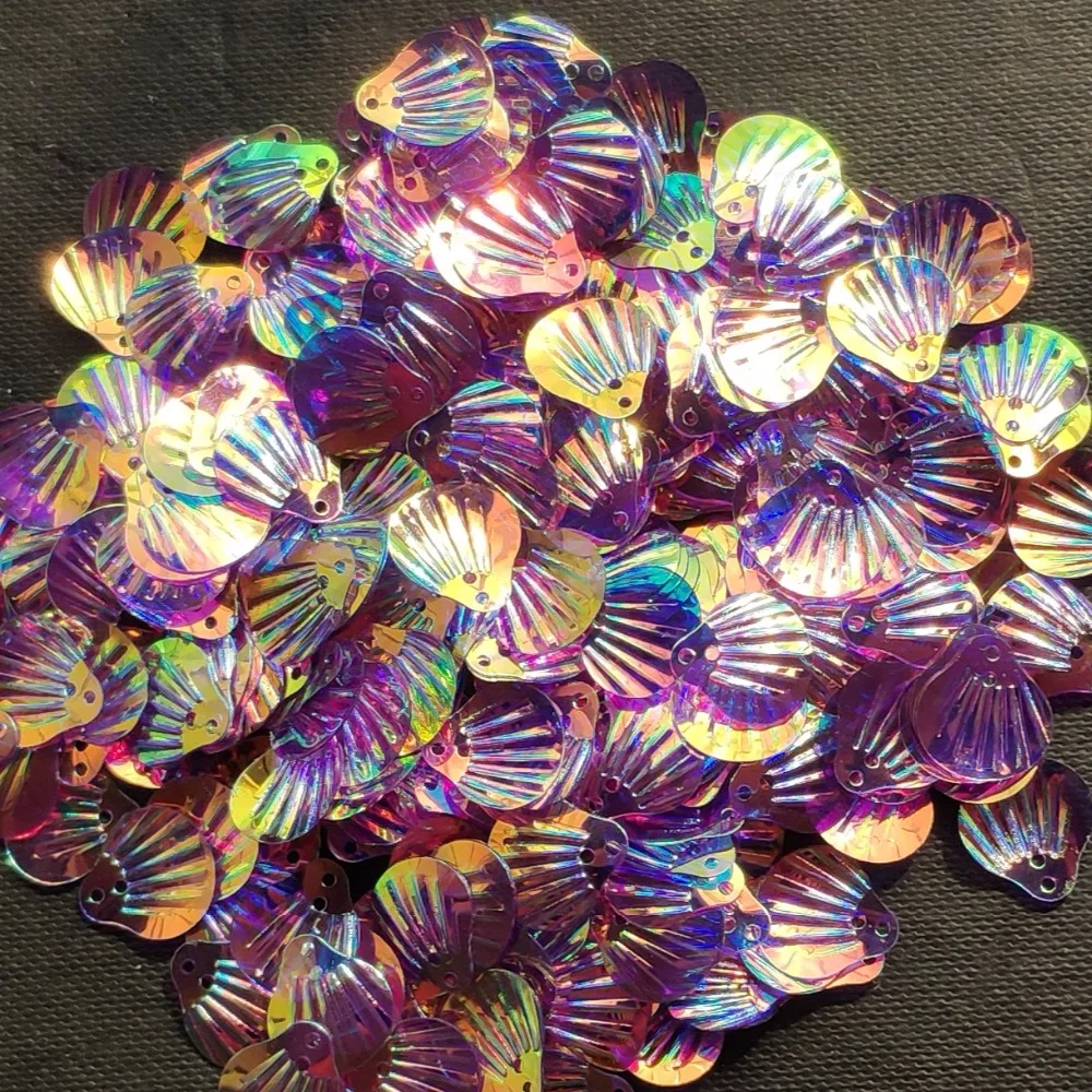 Wholesale 15mm Shell sequins for sewing and craft supplies,500g/color