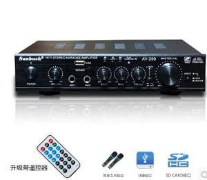 Усилитель мощности для домашнего кинотеатра 220 В 200 Вт + Hi Fi 2 0 каналов караоке