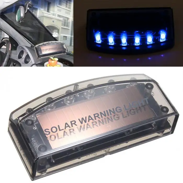 Автомобильный светодиодный светильник на солнечной энергии, лампа-вспышка, прочный Предупреждение льный датчик сигнализации, безопасная безопасность DXY88