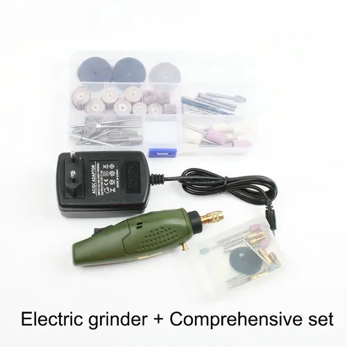 Compre and drill Электрический шлифовальный бит гравировальный станок расходные материалы алмазная шлифовальная игла запчасти фрезерные полировки сверлильные режущие инструменты мини - Цвет: Compre and drill