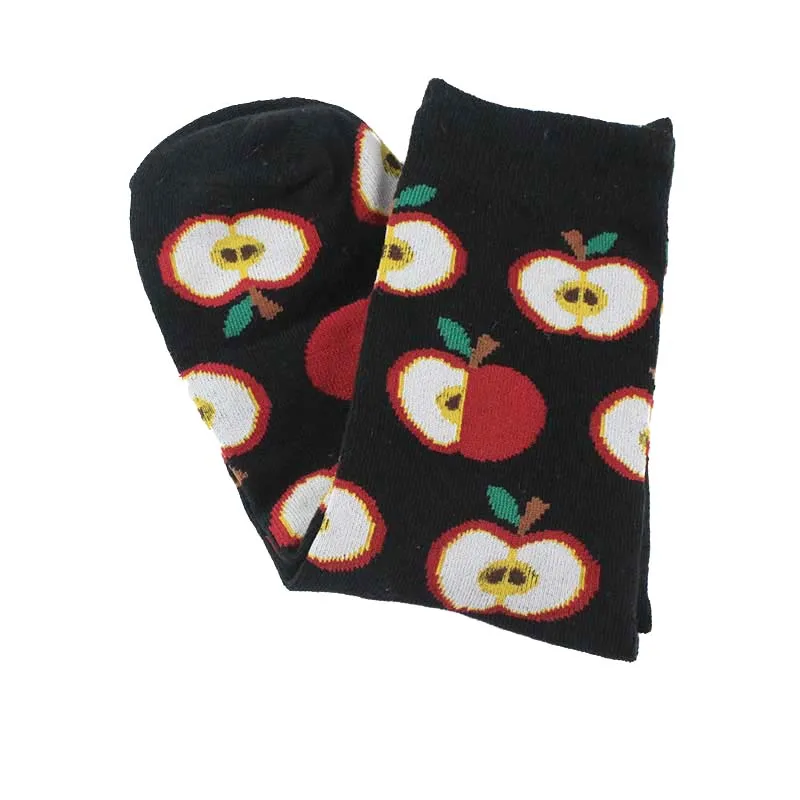 Skarpetki/креативные забавные носки Harajuku с рисунком печенья/пиццы/яиц Divertidos мопса, милые женские Носки Happy Chaussette, женские носки - Цвет: 14