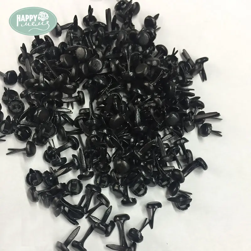 

Happymems 2018 Metal Round Brads 100pcs/lot Black Brads Nail Art Embellishments For Scrapbooking Vintage Home Decorations Gifts