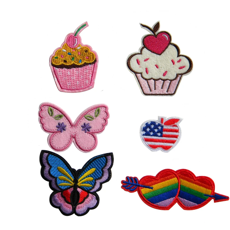 Buy Mixed sewing fabric sticker patch Embroidered