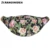 Mujeres paquete de la cintura de la lona floral Fanny packs cinturón Bum bag mujeres pretina de plátano Bolsas hebilla cintura bolso unisex bolso cintura
