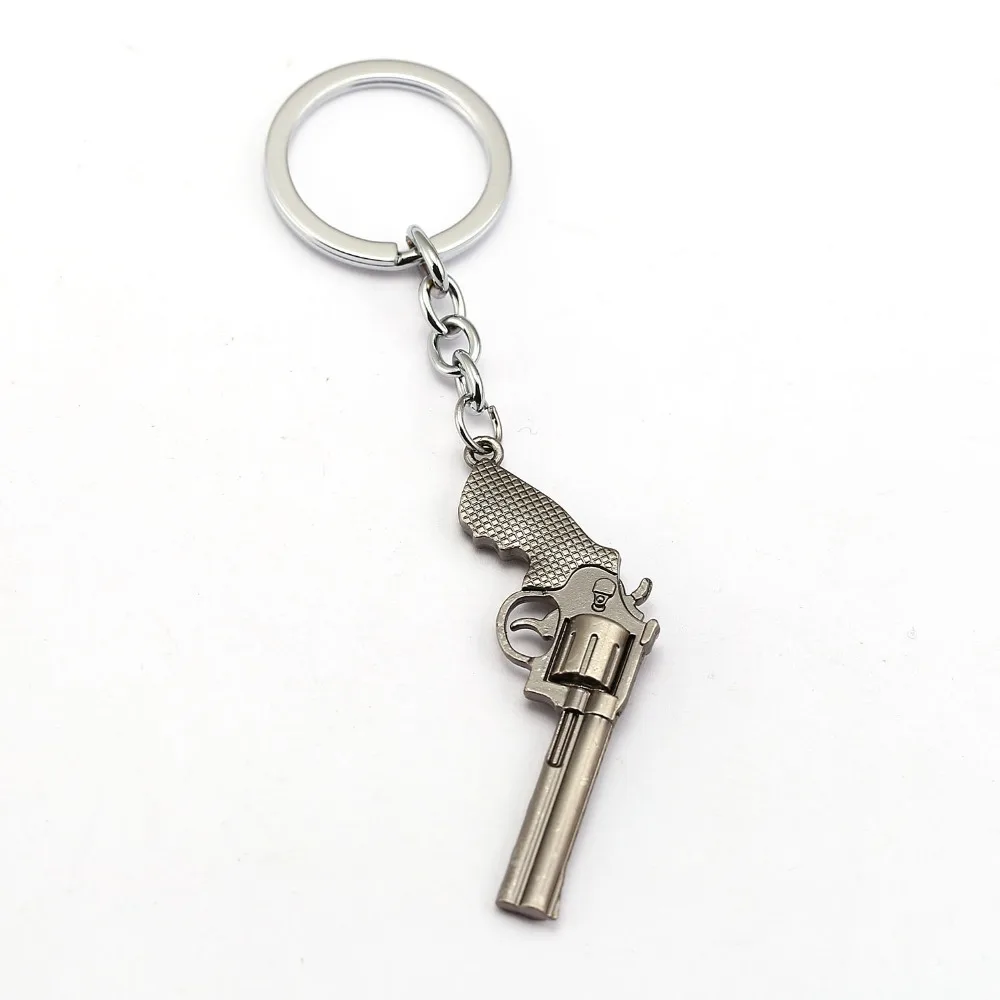 

Game BATTLEGROUNDS Keychain Revolver Key Ring Holder Fashion Chaveiro Key Chain Pendant men Gift Jewelry