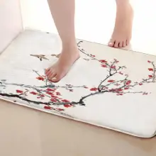 Сливы стиль Коврики для улицы, забавные Противоскользящие коврики для ванной, дверные коврики, дверные коврики под входную дверь