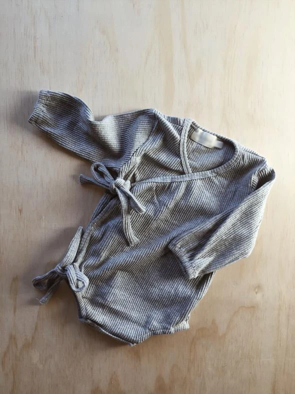 

Owligbaby wholesale 2019 new baby solid gray romper