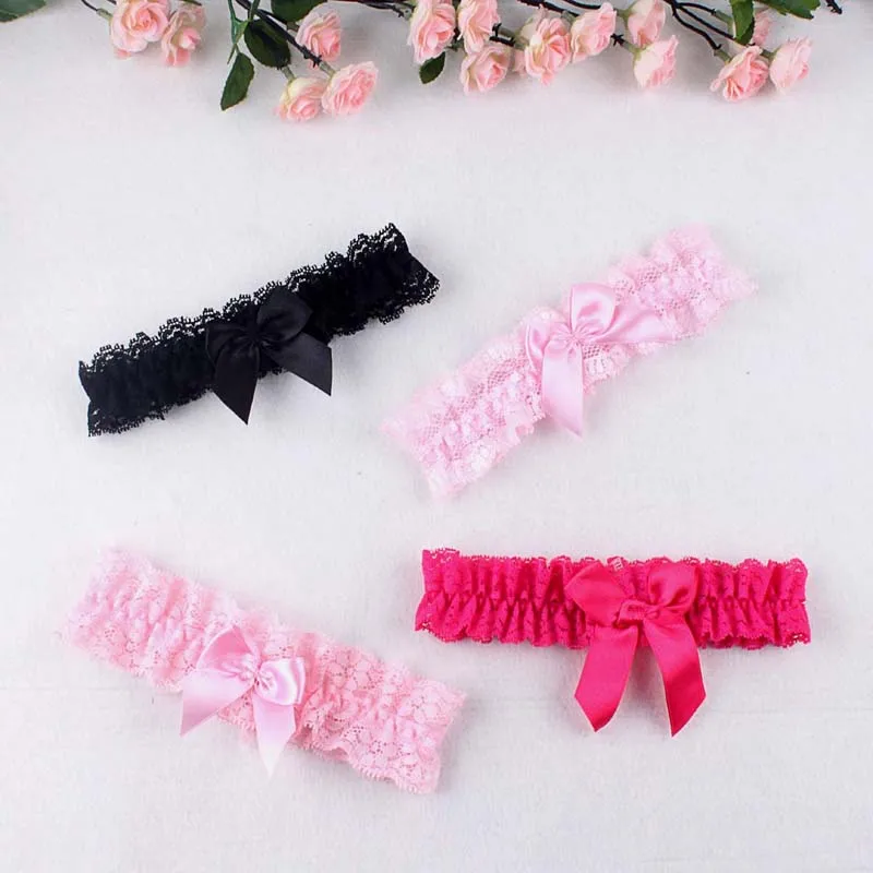 Sexy Leg Garter Lace Bride Wedding Lace Elegant Bowknot Lace Wedding Garter Set Bridal Props Apparel Accessories