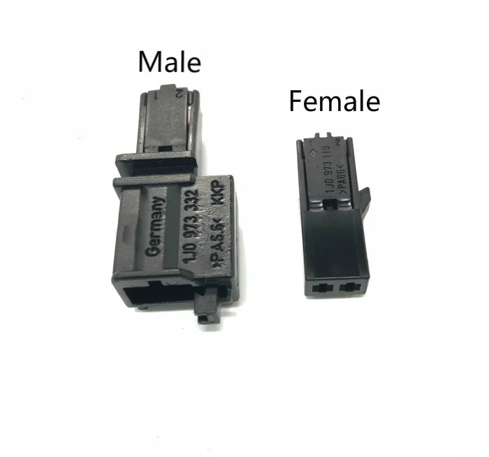 

2 Pin/Way Auto High-Pitched Speaker Connector Ambient Brake Light Microphone Plug For Volkswagen Audi 1J0 973 332/1J0 973 119