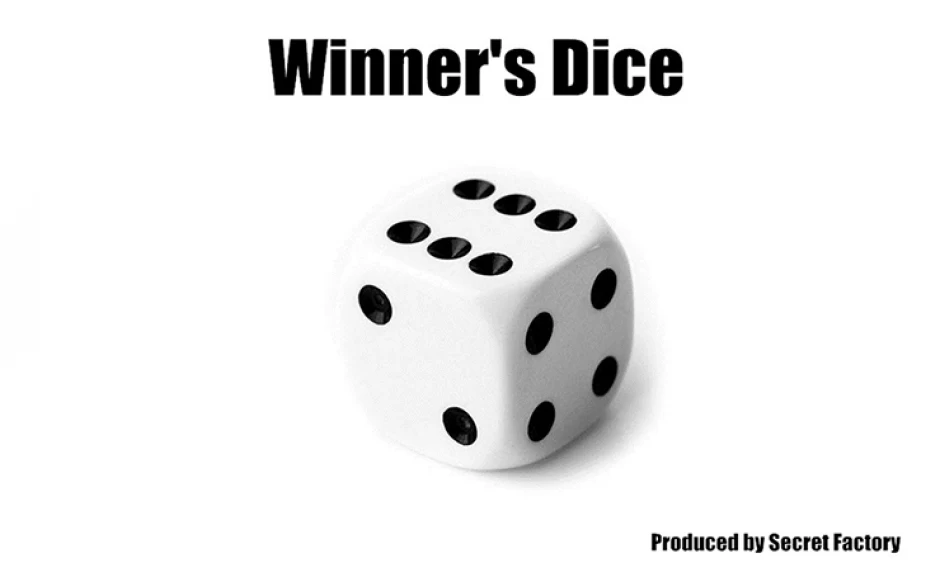 

Winner's Dice by Secret Factory,Magic Trick,Mentalism Magic,Close Up,Street Magic,Fun,Party Trick,Illusion,Gimmick,props