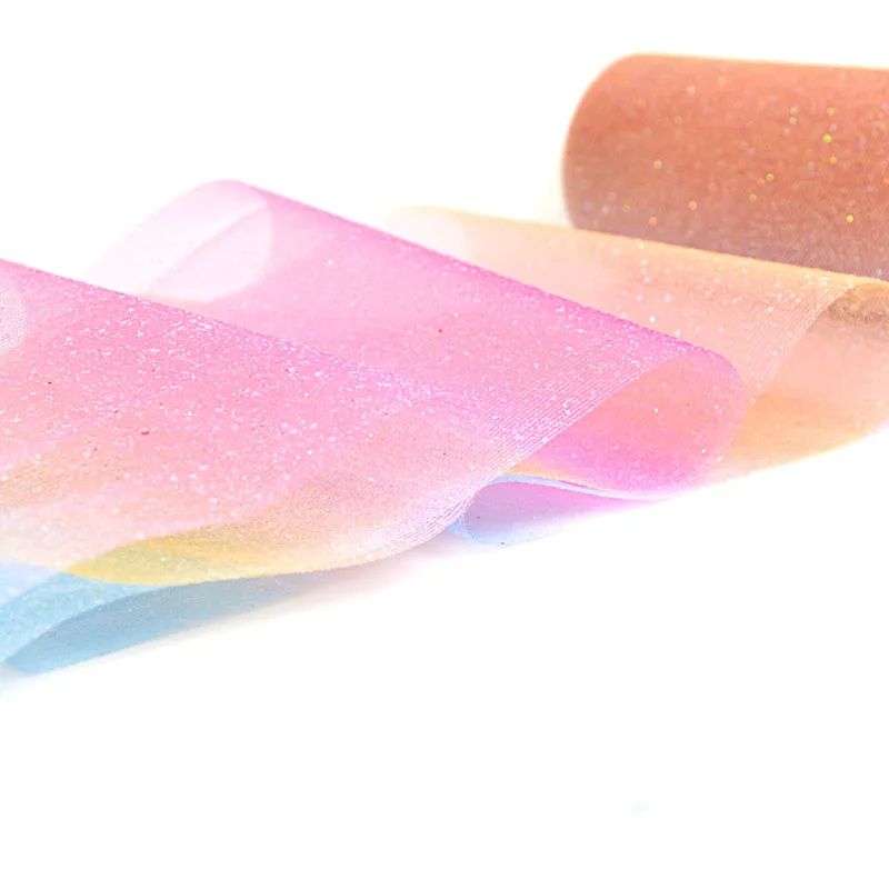 Glitter Tulle for Rainbow unicorn baby shower boy girl 1st Birthday kids High Chair Tutu table skirt Christmas tree decoration Glitter Tulle for Rainbow unicorn baby shower boy girl 1st Birthday kids High Chair Tutu table skirt Christmas tree decoration