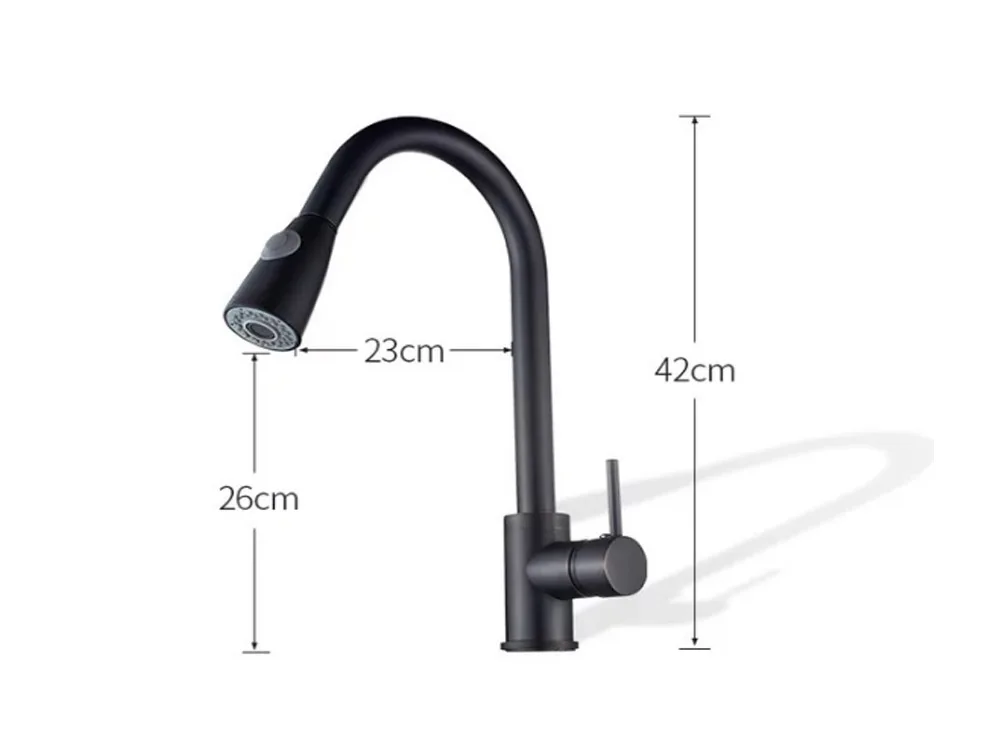 BAOLINLONG Pull Out Brass Kitchen Faucets Cozinha Swivel Spout Kitchen Sink Faucet Tap BAOLINLONG Pull Out Brass Kitchen Faucets Cozinha Swivel Spout Kitchen Sink Faucet Tap