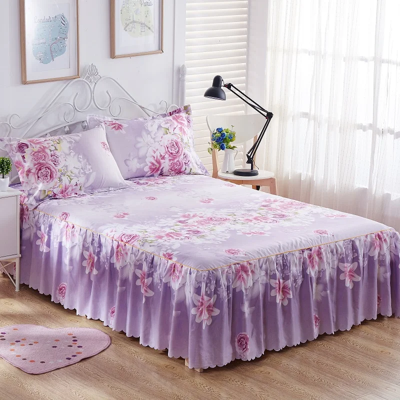 Bedding Sets King Queen Bed skirt Sheet set Flowers linens Bed Mattress Cover Bedspread Bedding,1 Bed Skirt 2 Pillowcase15 Bedding Sets King Queen Bed skirt Sheet set Flowers linens Bed Mattress Cover Bedspread Bedding,1 Bed Skirt 2 Pillowcase15