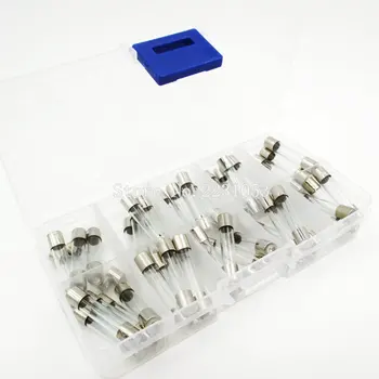 

50PCS/LOT 6*30mm Fast Quick Blow Glass Fuse Assortment Kit, 6x30MM 0.5A 1A 2A 3A 5A 6A 7A 8A 10A 15A/250V