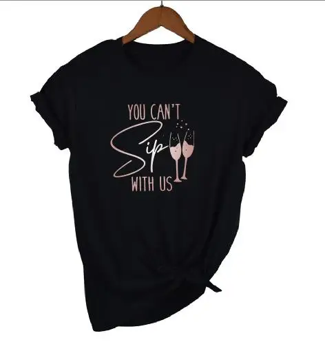 Футболка для девичника и подружки невесты с принтом букв|Футболки| |