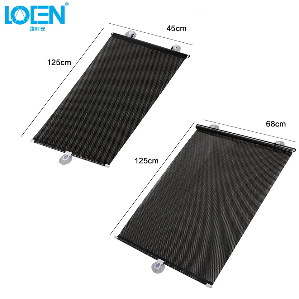 LOEN 40/45/50/58/68*125 см автомобильные солнцезащитные очки для лобового стекла боковых