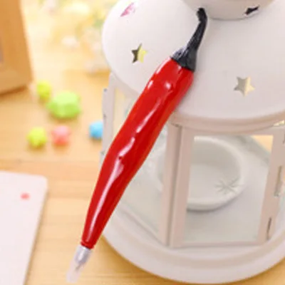 Милые Креативные фруктовые пластиковые шариковые ручки с магнитом Kawaii Овощной шарик ручки для детей студенческие новые подарки школьные канцелярские принадлежности - Цвет: 1