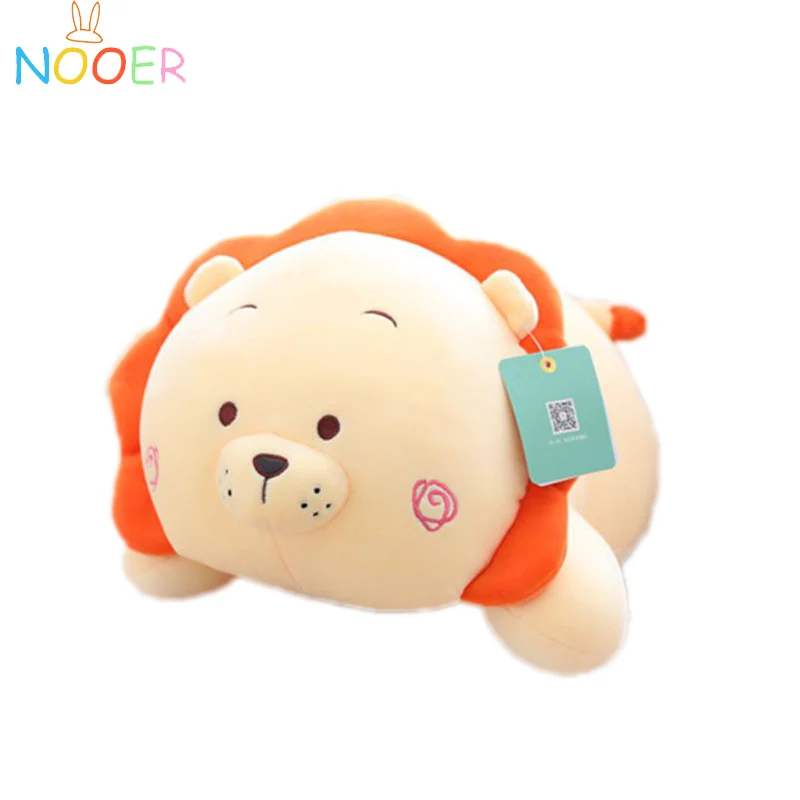 Nooer Cute Cartoon Lion Stuffed Plush Toys Soft Stuffed Animals doll Kawaii Lion Pillow Kids Baby Appease Doll Girls Gift