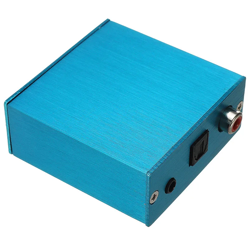 CLAITE портативный декодер звуковой карты Плата USB модуль DAC USB к S/PDIF коаксиальный волоконно-оптический выход с алюминиевой коробкой