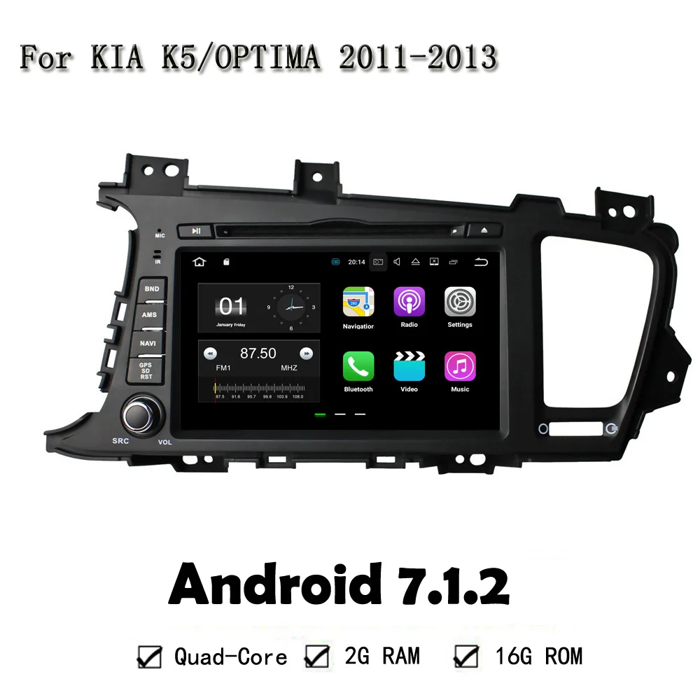 8 Android 7 1 2 Quad Core Head Unti Multimedia Car DVD Player For Kia K5