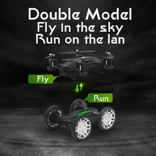 Air-Road Double Mobel 2 in 1 FY602 Flying Car 2.4G RC Quadcopter Drone USB Run Double Side 6-Axis 4CH Helicopter With HD Camera