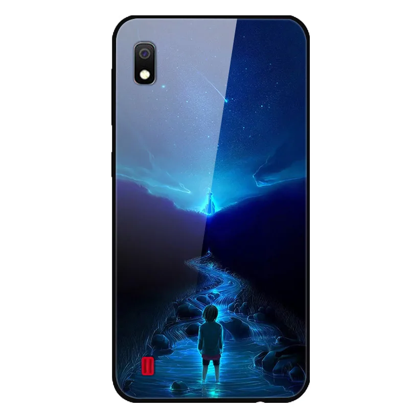 5 6," Чехлы для samsung M10 случае samsung A10 Coque модные Стекло жесткий задняя крышка для samsung Galaxy A10 A105F 10 телефон бампер - Цвет: 5