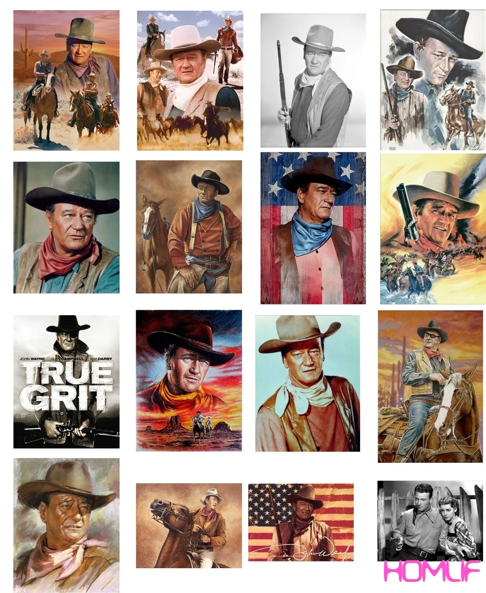 

Diamond embroidery Cowboy John Wayne Mosaic Kits diamond painting stitch cross diamond mosaic rhinestones pictures