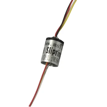 

Micro Mini Slip Ring Diameter 8.5mm Rotation Joint Connector 4 Channels 1A M Slipring A/U Type 4 Wiring Conductive Rings