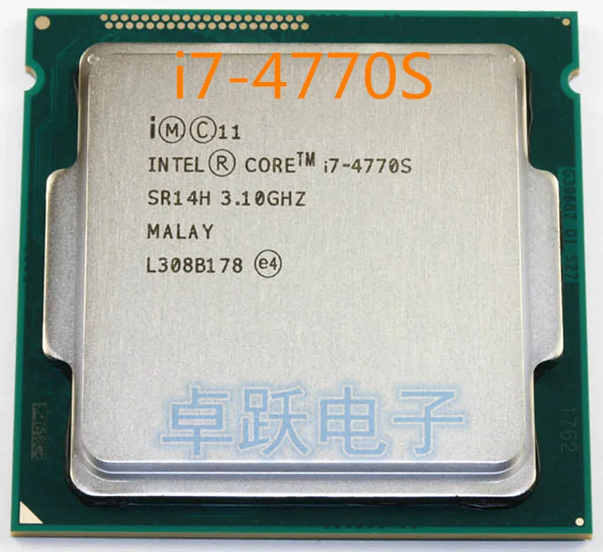 I7 4770S 3 1 ГГц 8M SR14H четырехъядерный восьмипоточный настольный процессор Бесплатная