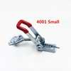 Horizontal Toggle Clamp Galvanization Adjustable Length Toolbox Case Metal Toggle Latch Catch Clasp Silver+Red ► Photo 2/5