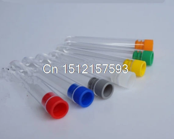 

20Lots 12 x 75mm Plastic Test Tube Vial Container With Screw Cap