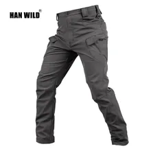 Мужские походные брюки на осень и зиму, теплые Тактические Военные флисовые брюки-карго, камуфляжные армейские брюки, уличная одежда для охоты