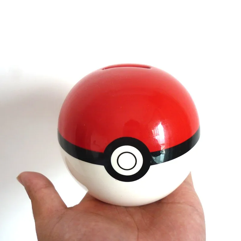 Lovely Cute pokemon poke ball Money Boxes Cartoon piggy bank child