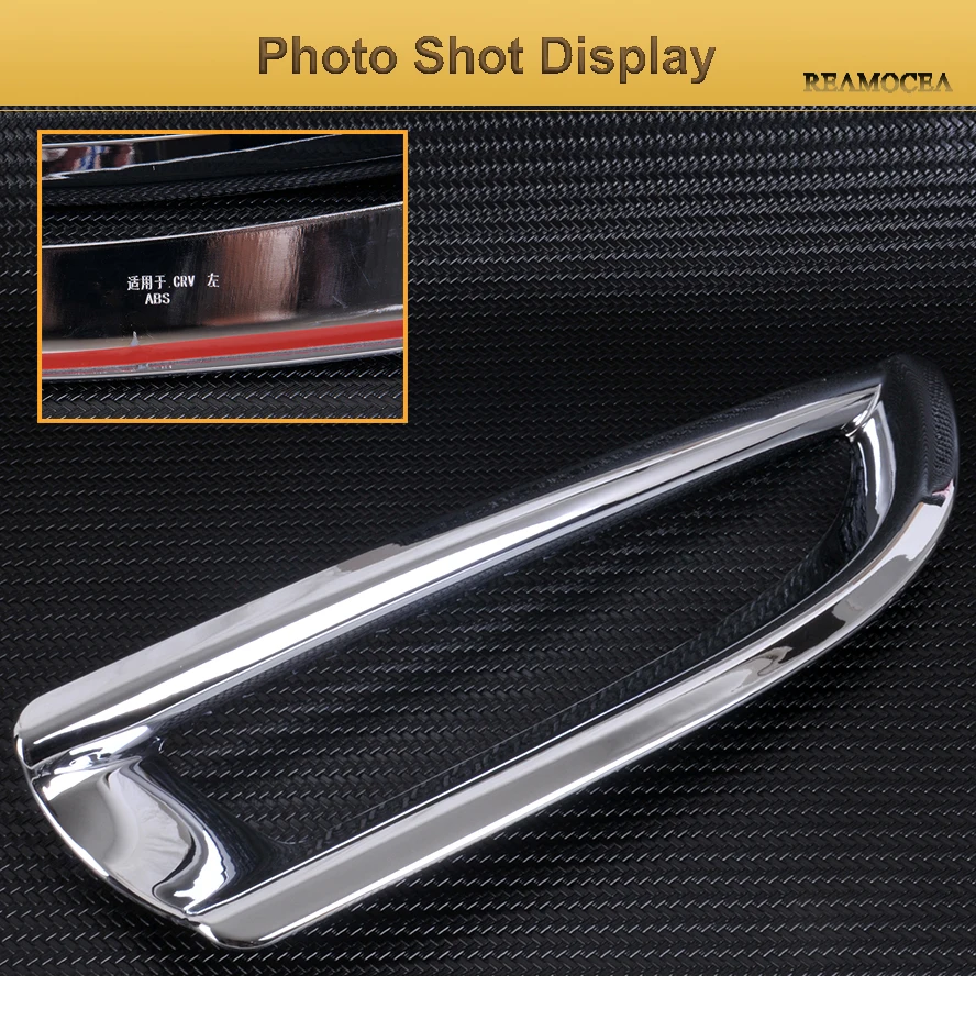 Reamocea 2Pcs Car ABS Chrome Rear Left Right Fog Light Cover Trim For Honda CRV CR-V 2012 2013 2014 Accessories (10)