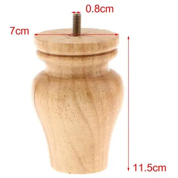 

BIFI-4 sets Chair Foot Benches Wood Bed Sofa- Wood 7CM