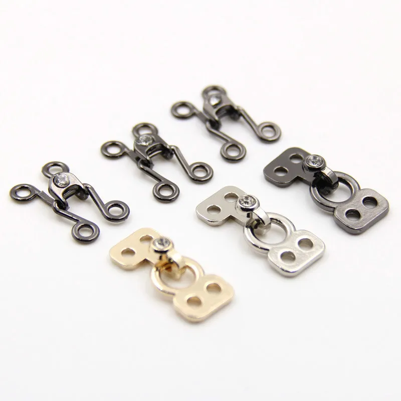 

10 Pairs/lot Zinc Alloy Fastener Buckles Invisible Button To Connect Clasp Suitable for Mink Clothing Fur Coats Combined Button