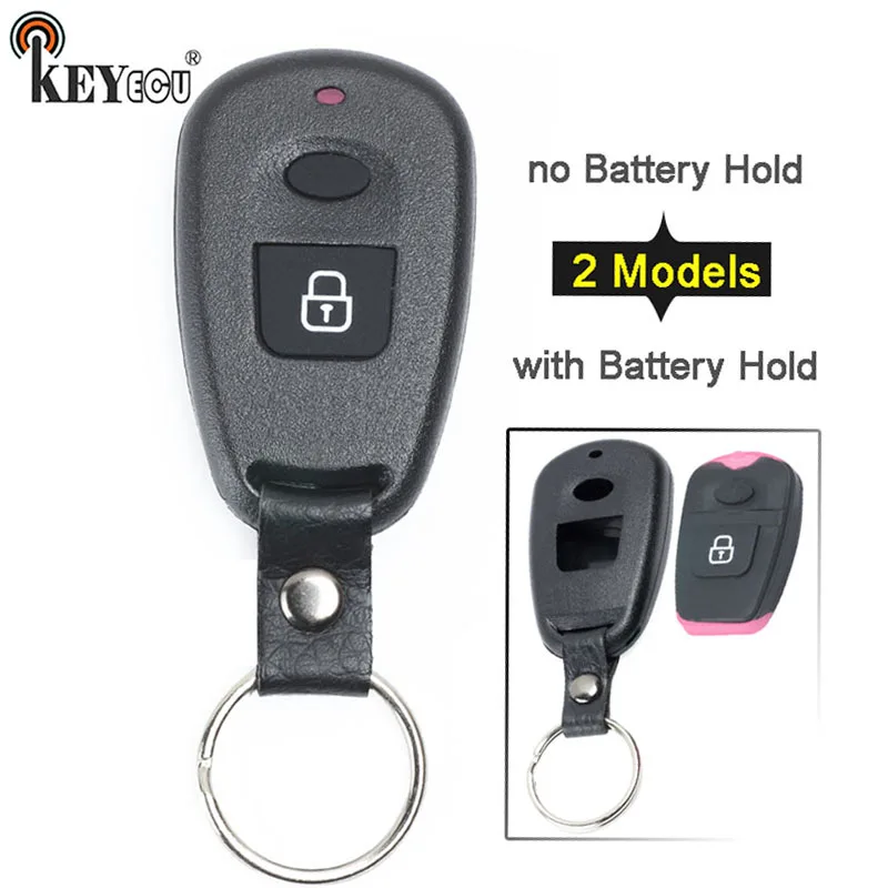 Чехол KEYECU для Hyundai Santa Fe Matrix Atos Accent Elantra сменный чехол с 2 кнопками и дистанционным