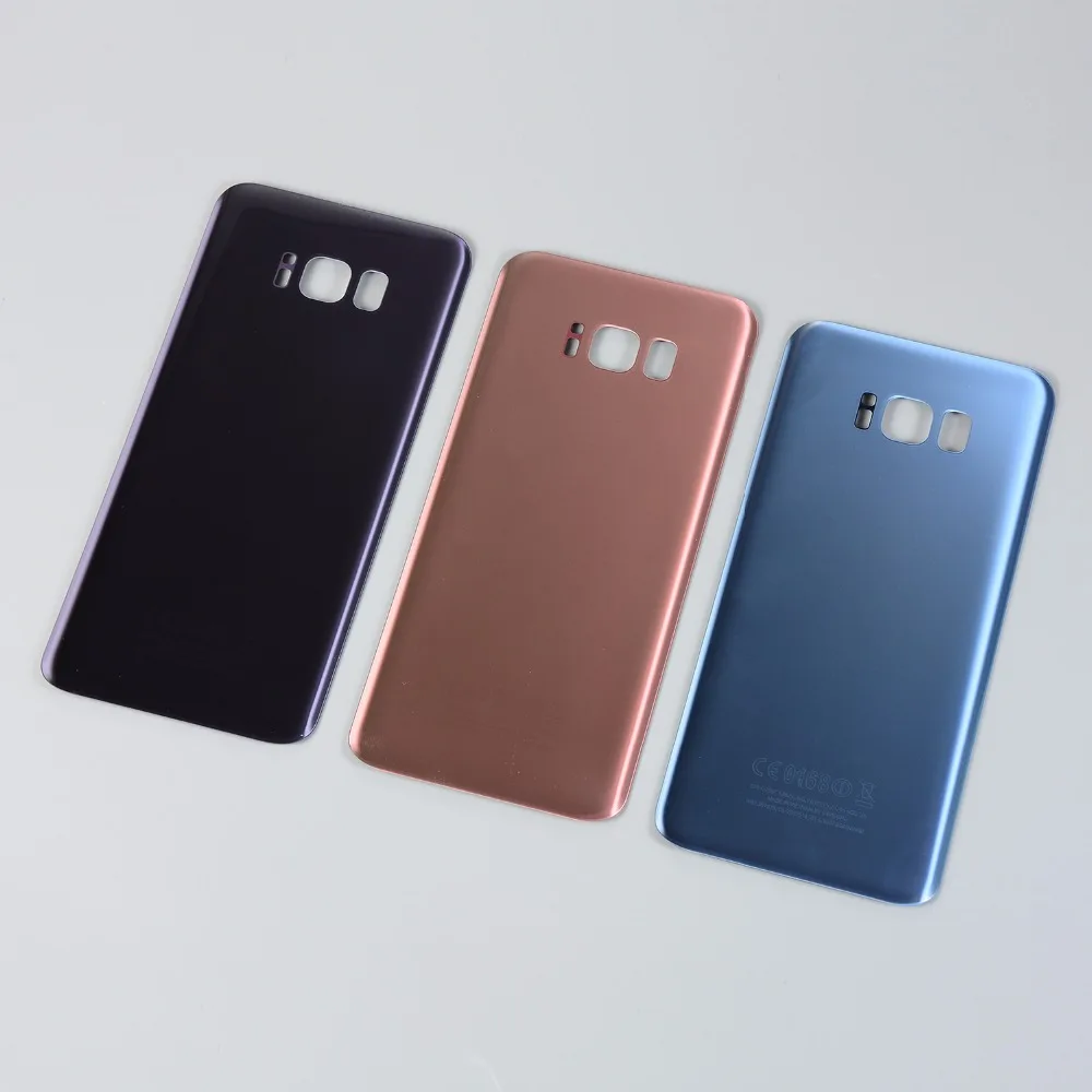 

For Samsung Galaxy s8 G950 S8+ S8 Plus G955 G955F Housing Glass Back Case Battery Cover Rear Panel with Adhesive