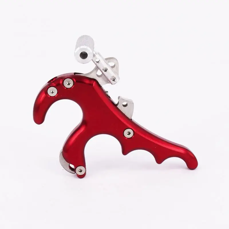 

4 Finger Grip Caliper Arrow Release Aids outdoor toy for Compound Bow Hunting Archery Steel