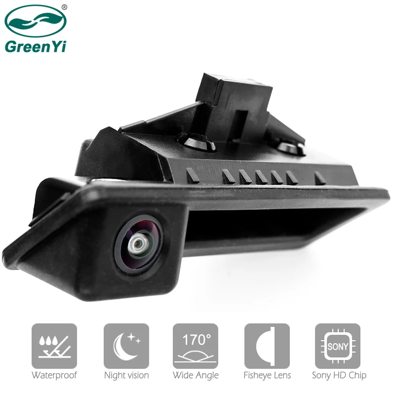

GreenYi Starlight Night Vision Car Trunk Handle Rear View Camera for BMW E82 E88 E84 E90 E91 E92 E93 E60 E61 w/ 170 Degree Lens