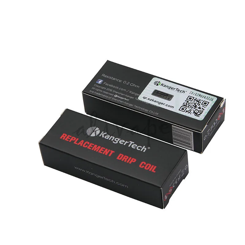 3pcslot Original Kanger DripCoil Kangertech Replacement Drip Coil 0.2ohm Organic Cotton Subdrip Coils For Kanger Dripbox Kit 5